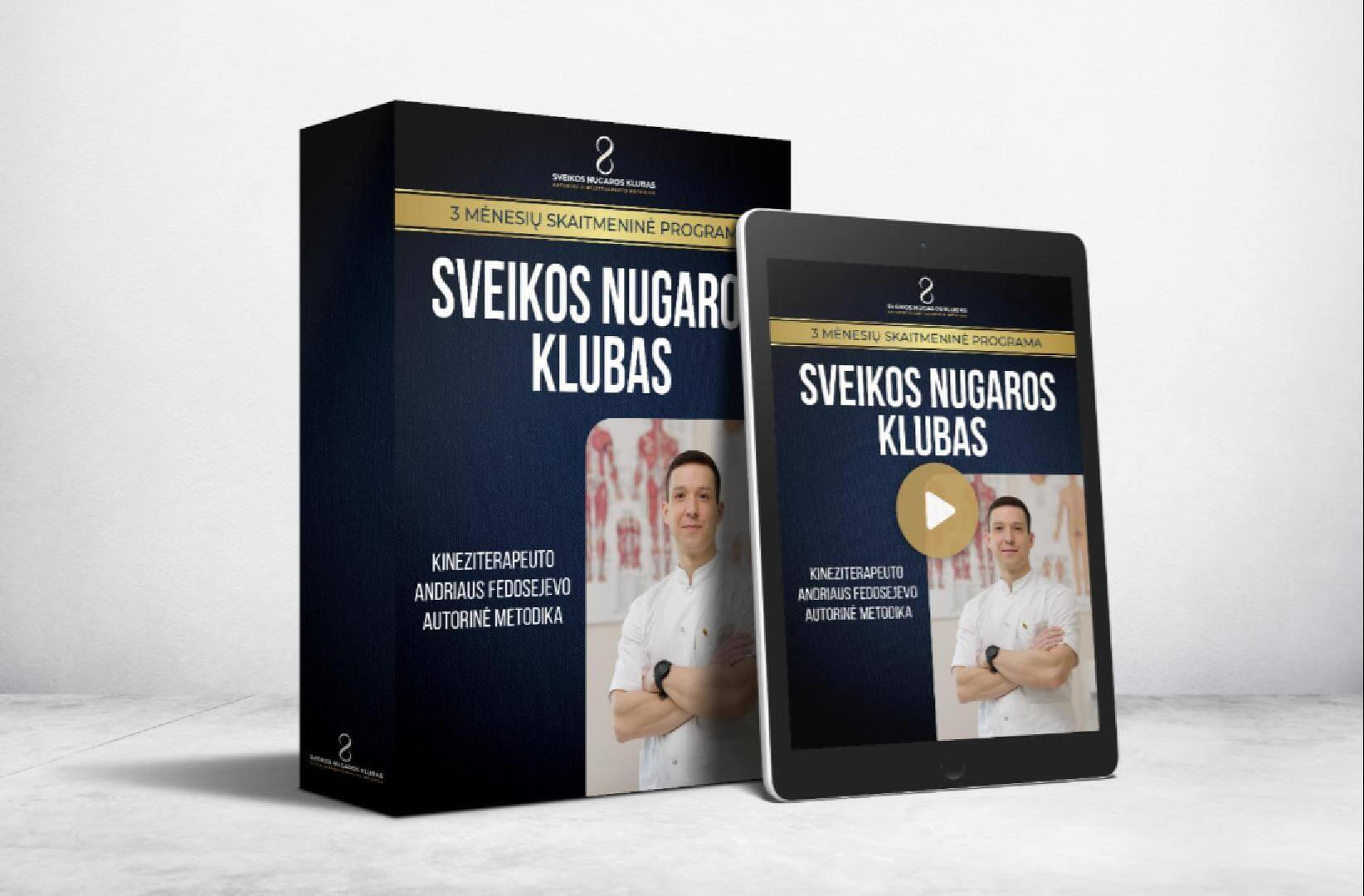 Nugaros skausmo programa internetu | Andrius Fedosejevas Nugaros skausmo ir stuburo problemų sprendimo programa internetu – kineziterapeutas Andrius Fedosejevas.